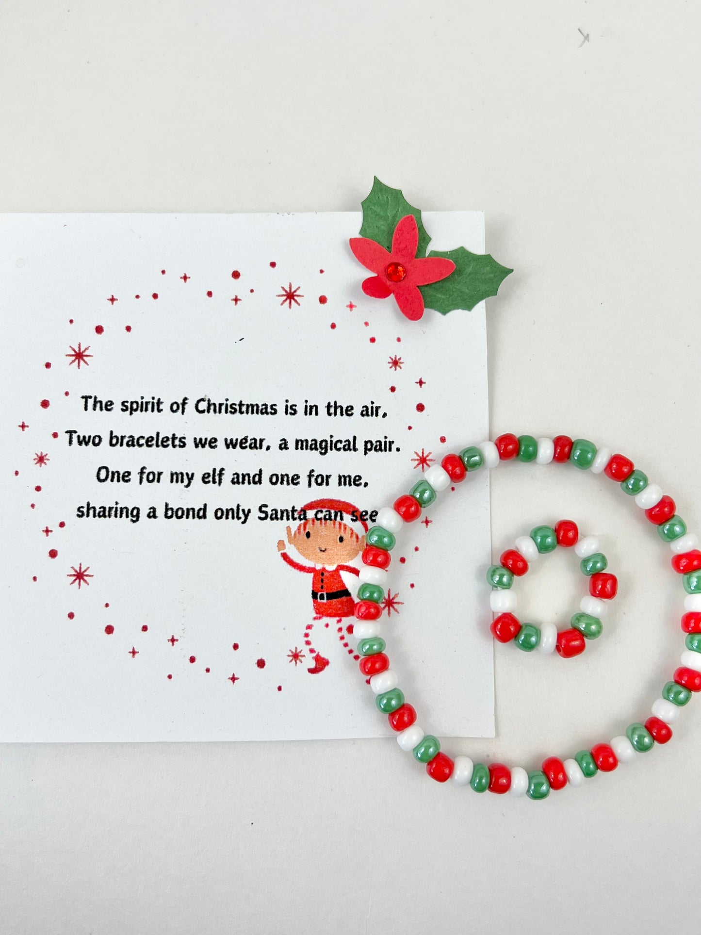 christmas: elf and me bracelets